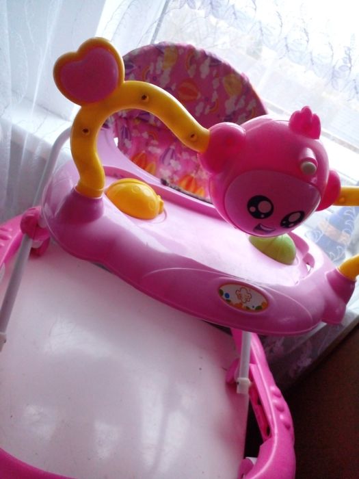 Ходулі дитячі) розові