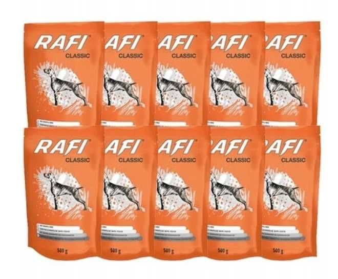 Mokra karma Rafi Classic  w zestawie 40 szt. 500 g