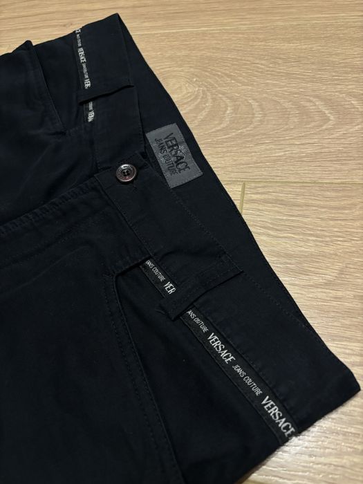 Штани Versace Jeans Couture made in italy вінтажні темно-сині size M-L