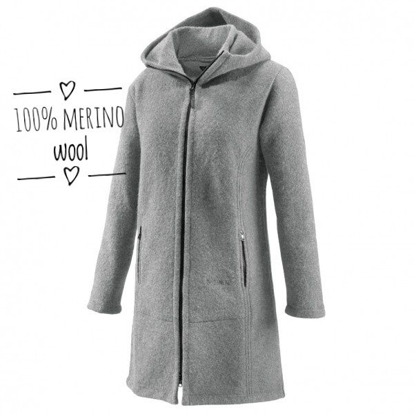 Mufflon wełniany płaszcz kurtka merino wool ciepły lekki premium