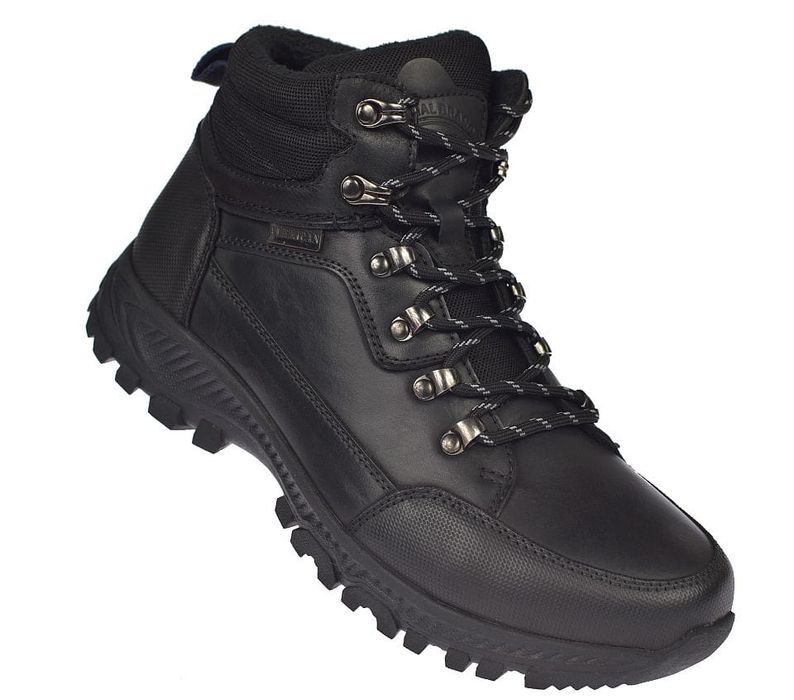Buty skórzane męskie trekkingowe CY129 BK rozmiar: 43