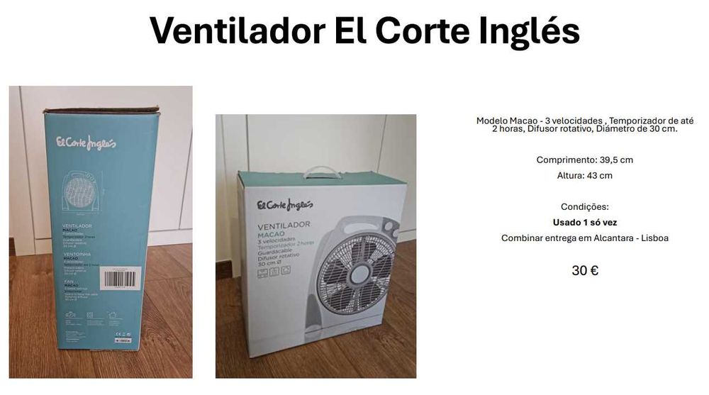 Ventilador MACAO 3 Velocidades