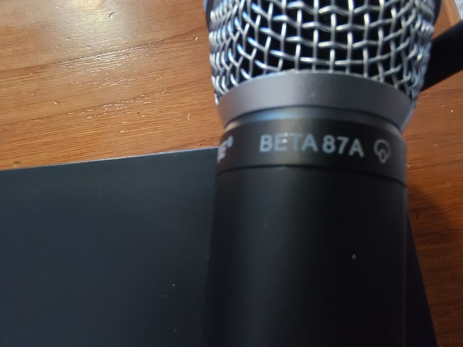 Microfones shure sem fio com receptor