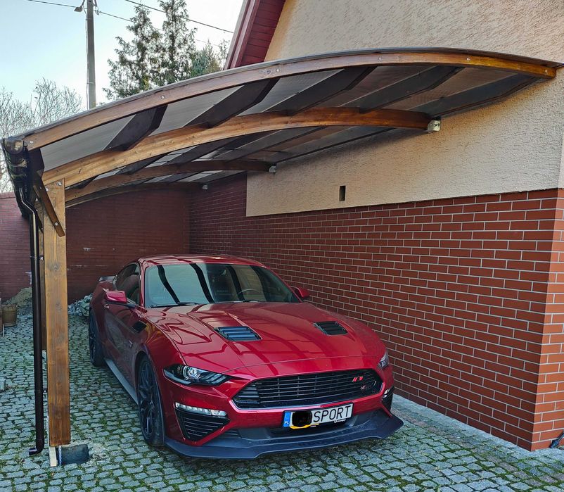 wiata samochodowa drewno klejone 840/334cm