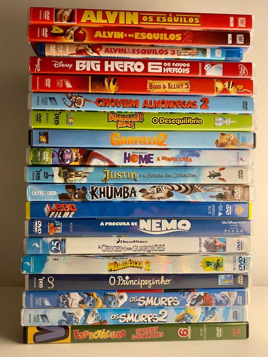 DVD Filmes de Animação