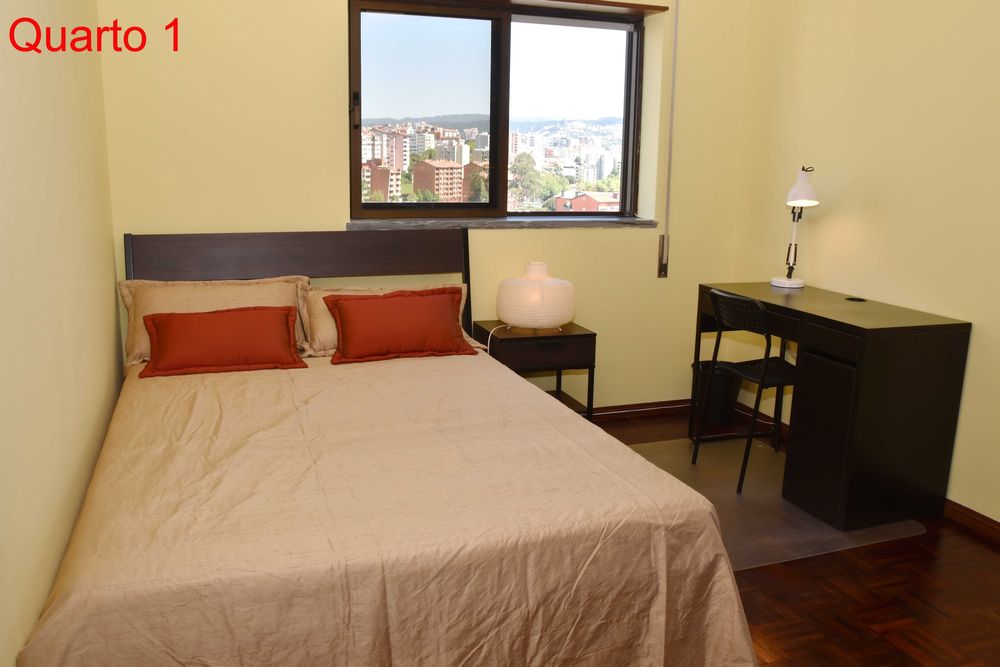 ** Quarto com cama de casal a 500m do Polo 2 ISEC Coimbra Shopping **