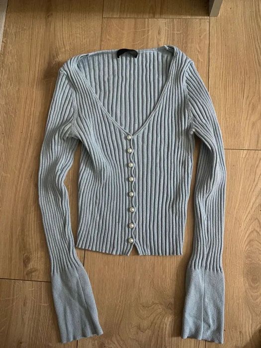 Bluzka koszula z perełkami vintage coquette