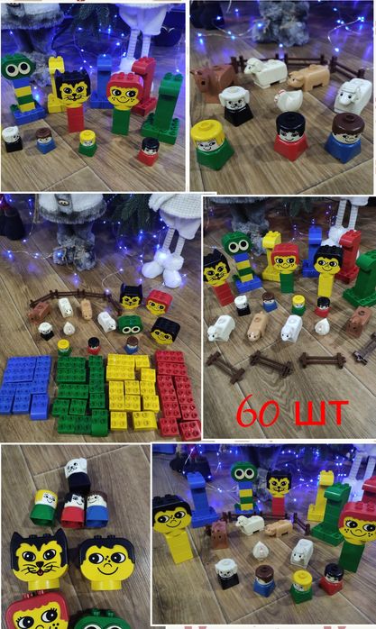 эко конструктор/сортер ,LEGO duplo, Mega Bloks Fisher price