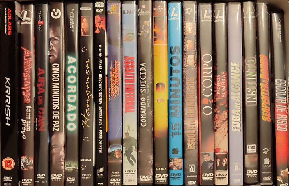 DVD's diversos (preço de cada)