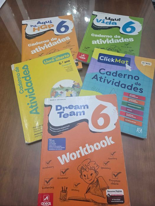Livros escolares fichas 6 ano