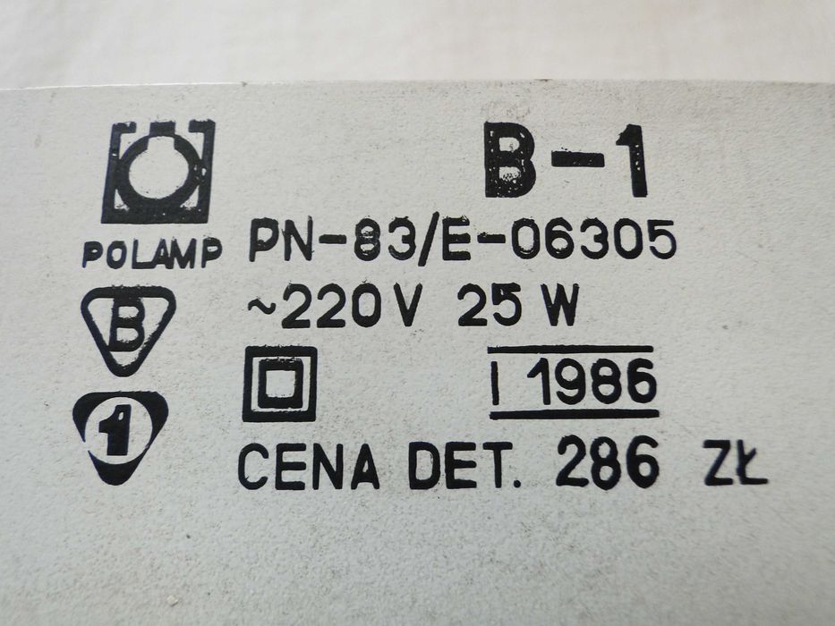 Lampka do barku szafki PRL