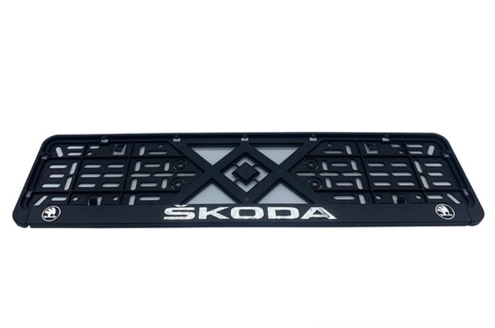 Рамки номера Шкода Кодиак Суперб Октавия Тур Фабия А5А7 Рапид Румстр