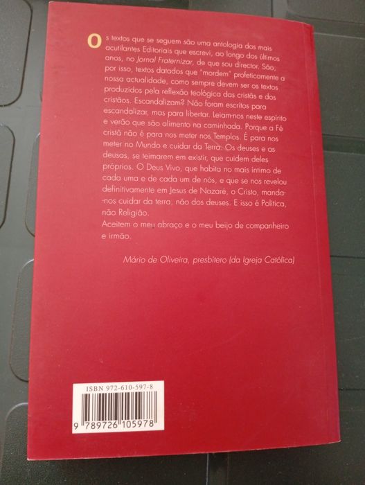 E deus disse: do que gosto é de política, não de religião
