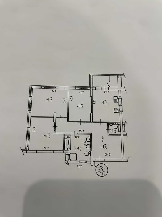 3-кімнатна квартира за адресою вул. Конєва (площа 94 м²) - Atlanta.ua - фото 19