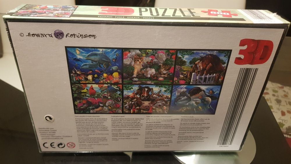 Puzzle Howard Robinson 3D 500 Peças, NOVOS E SELADOS