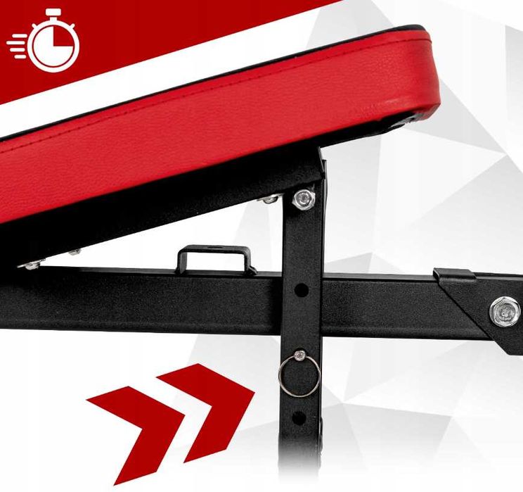 Składana ŁAWKA Ławeczka Treningowa Regulowana Do Ćwiczeń (OKAZJA)