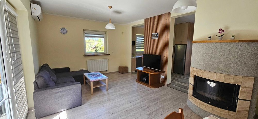 Dom murowany do wynajęcia nad jeziorem w Wólce, balia, sauna