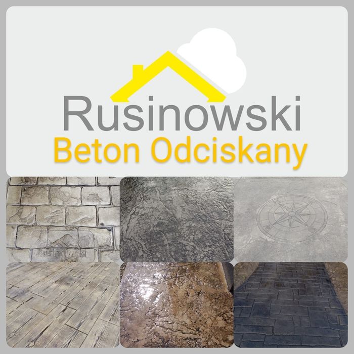Posadzki przemysłowe RUSINOWSKI Beton Stemplowany Odciskany  fundament