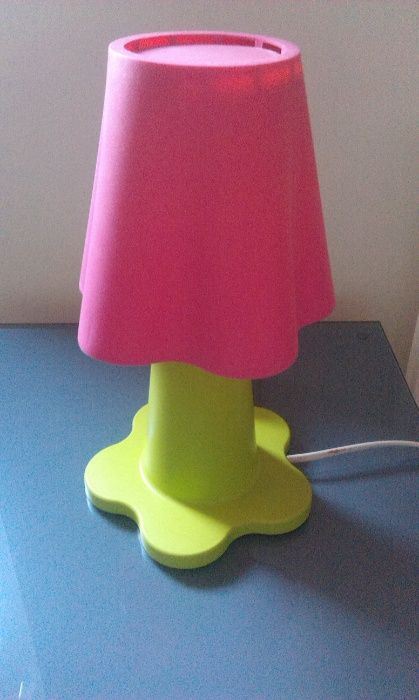 Pink and Green Children's Lamp from IKEA