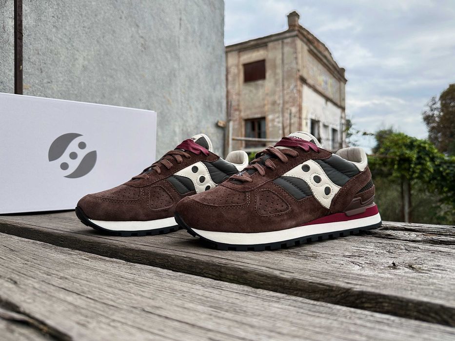 Мужские кроссовки Saucony Shadow Original 70780-3s коричневые Оригинал