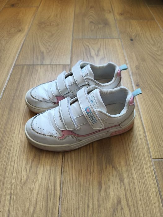Sneakersy białe dziewczęce