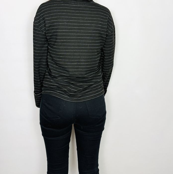 Czarny golf w delikatne prążki XXS/XS 32/34 Primark