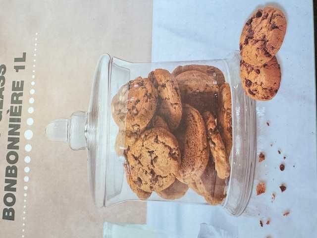 Luksusowa szklana bombonierka 1L Nowa stylowy hit do kuchni i salonu