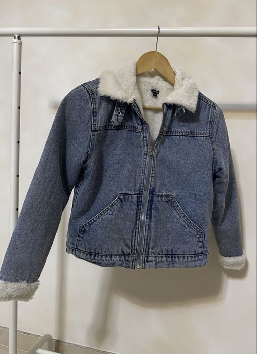 Дитяча утеплена жинсова курточка