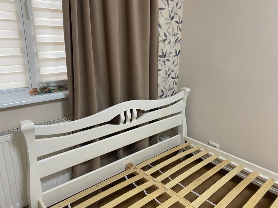 Кровать + матрац дерев'яна