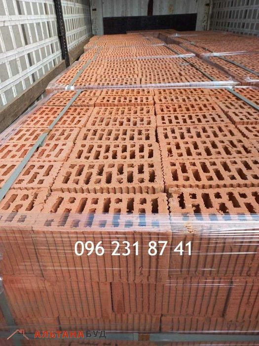 Керамоблок 380мм, 250мм 11.6NF з доставкою, блок цегла подвійна