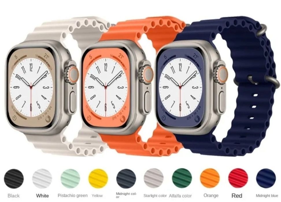 Pasek silikonowy do Apple Watch 2 szt