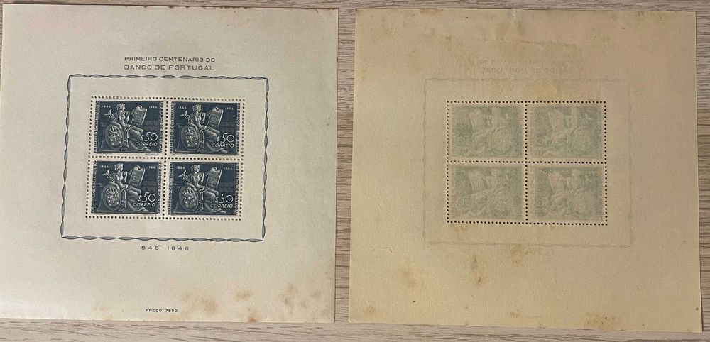 Philately - 17 Blocks No. 11 - First Centenary of the Bank of Portugal