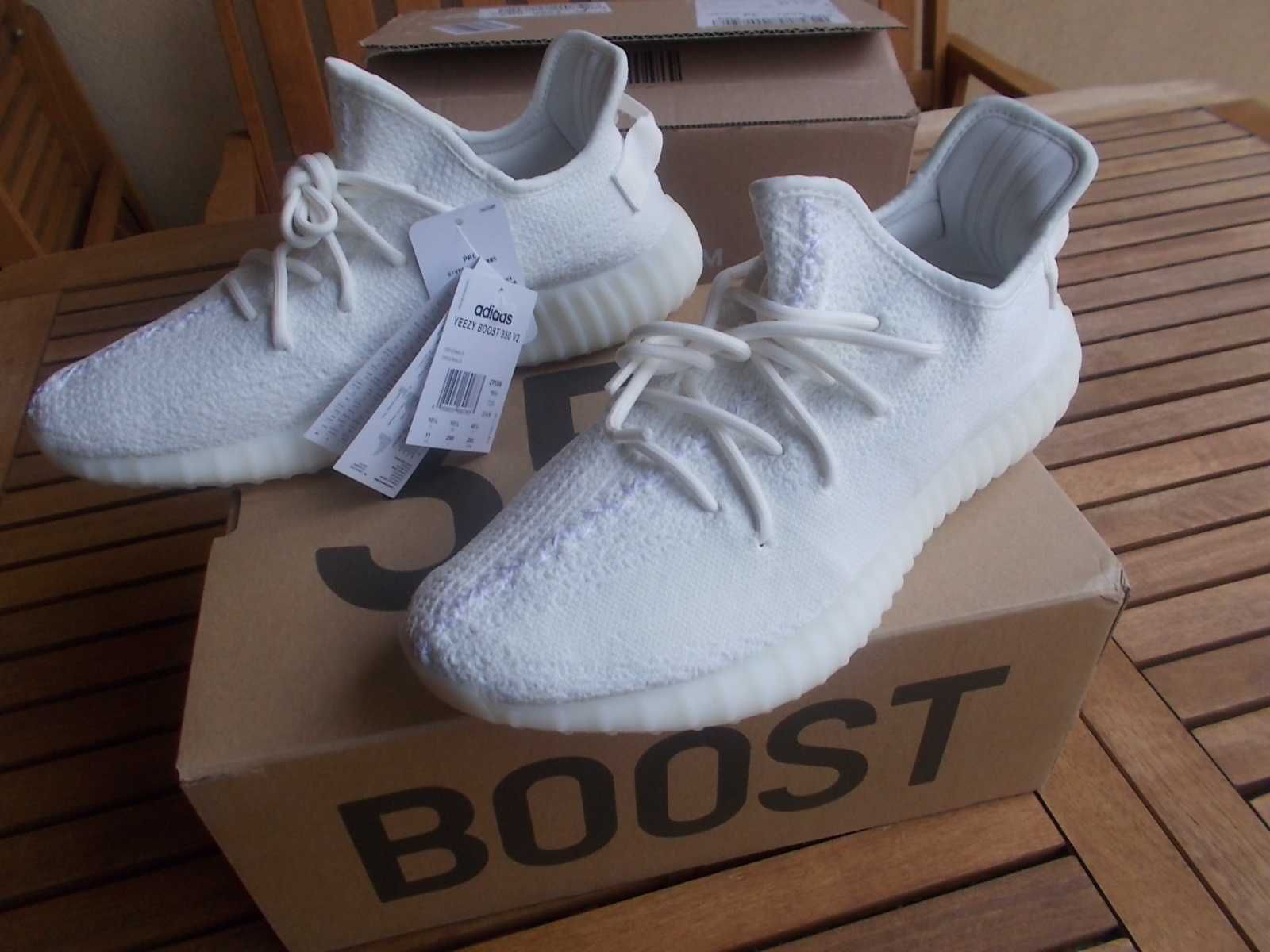 Adidas yeezy boost 350 top v2 triple white 45