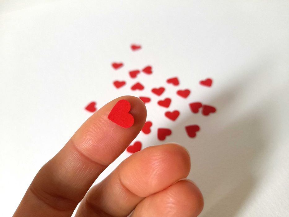 Corações Vermelhos de Papel Minúsculos para Scrapbooking Cartões Álbum