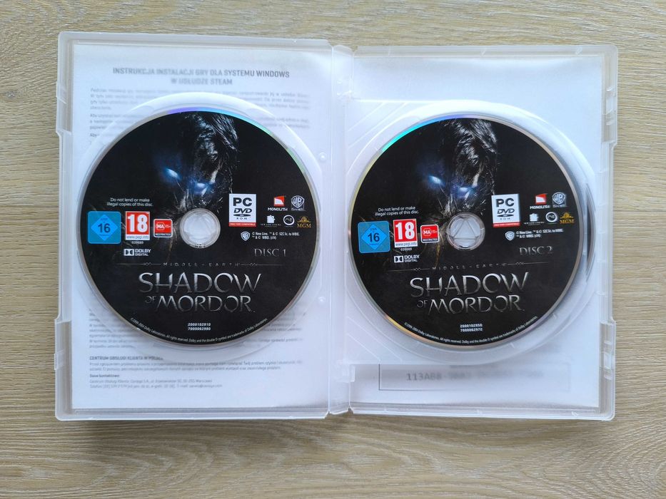 Śródziemie Cień Mordoru Edycja GOTY [PC] (POLSKA WERSJA) 5xDVD - BOX
