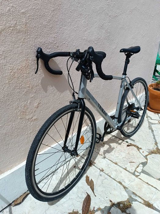 Bicicleta de estrada Homem RC100 Cinzento - TRIBAN