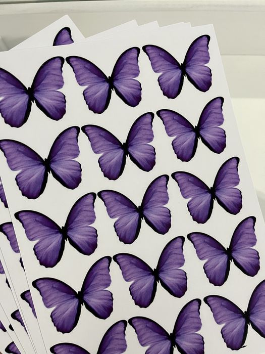 Метелики на букети - друк листами