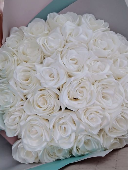 Букет з атласних стрічок