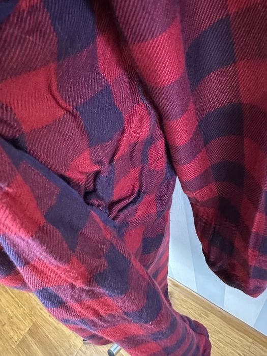 Czerwona koszulowa szmizjerka sukienka z długim rękawem 36/38 Pimkie