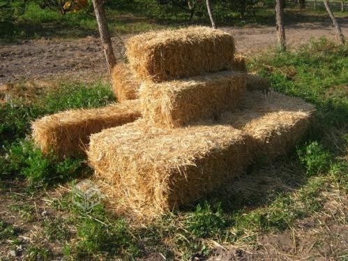 Fardo de palha de trigo