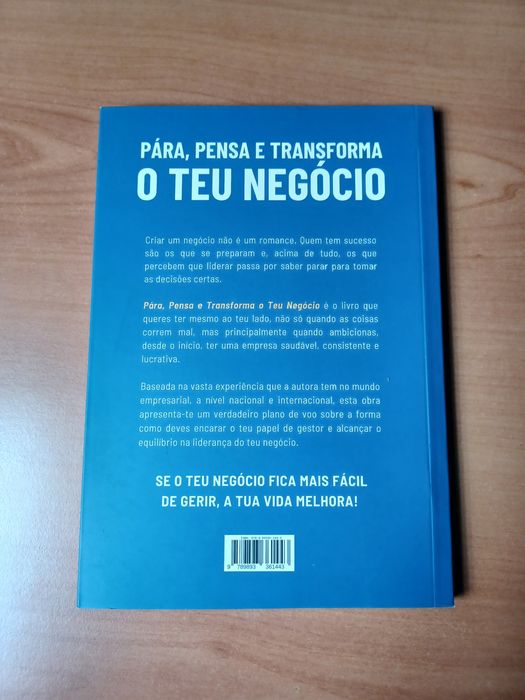 Livro Pára, Pensa e Transforma o Teu Negócio, Rita Maria Nunes
