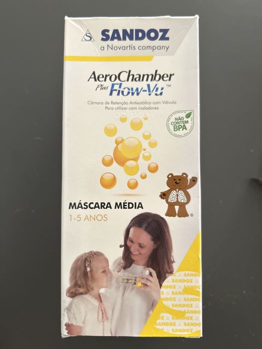 Mascara Media Sandoz aero Chamber plus Flow-Vu