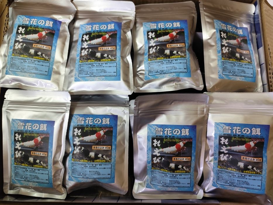 Аквариумные креветки: Blue Dream синяя, красная, оранжевая Сакура