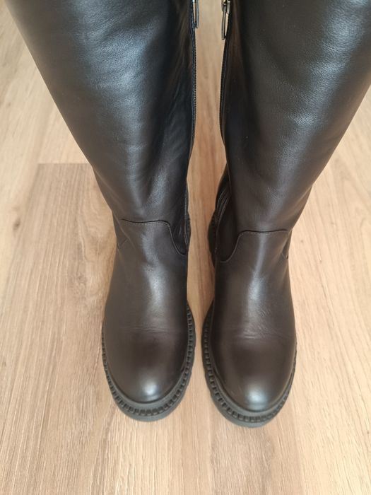 Чоботи зимові шкіра, цигейка! р.35-36 euro moda