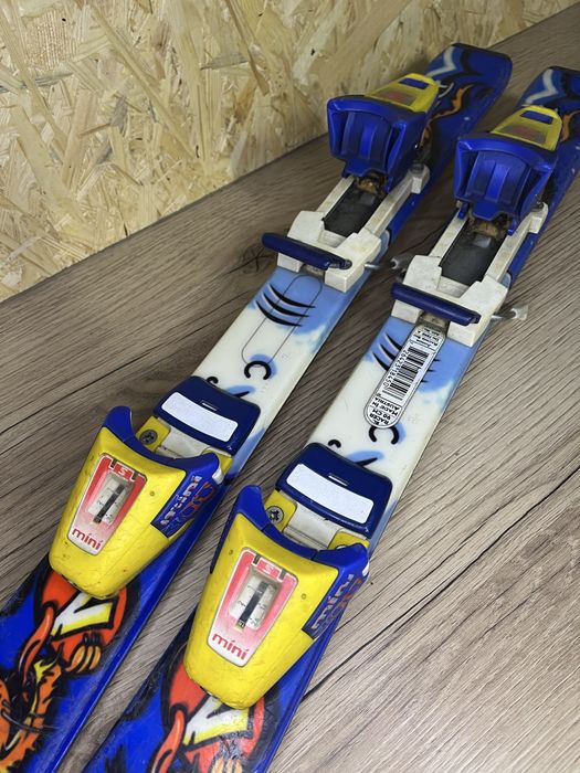 Narty dziecięce 90 cm z wiązaniami