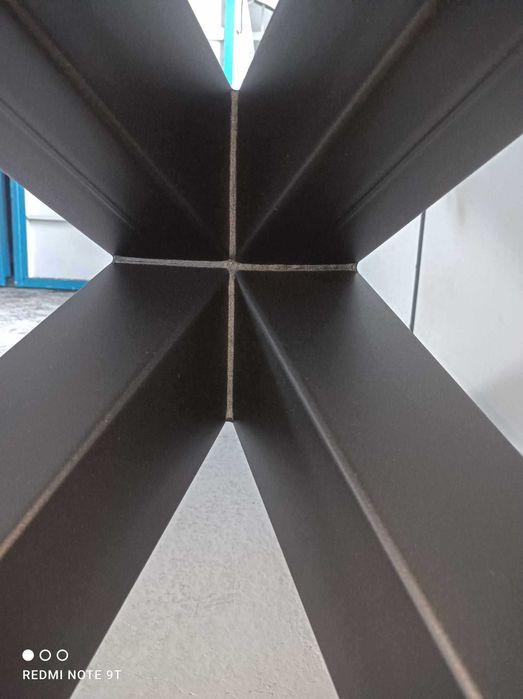 Podstawa stołu pająk stalowa czarna LOFT