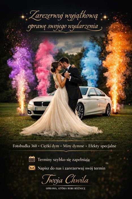 PROMOCJA!|Fotobudka|CiężkiDym|Miny|Fontanny|Wiatraki|Napisy|Photobox|