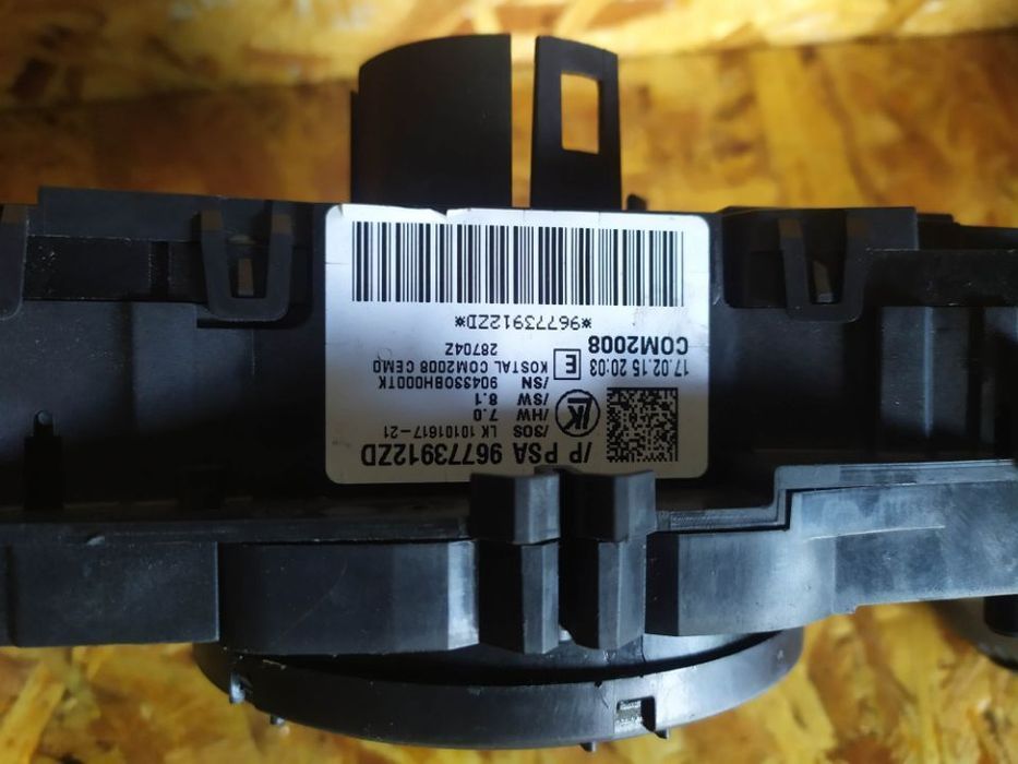 COMUTADOR COM2008 PISCAS / LUZES PEUGEOT 3008 5008 96773912ZD (SEM