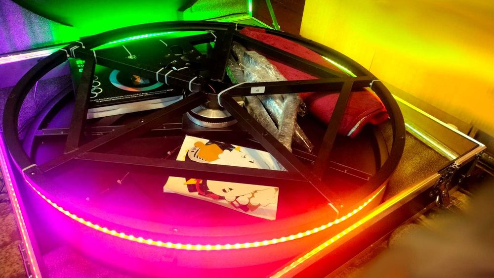 Fotobudka 360 SZKLANA LED, Wideobudka, 100 CM NOWA + walizka transpor