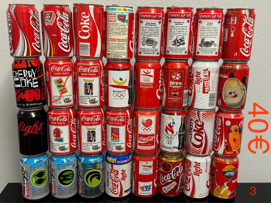Latas coca-cola